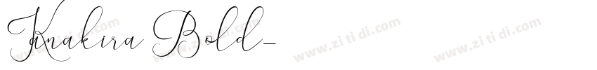 Kanakira Bold字体转换
